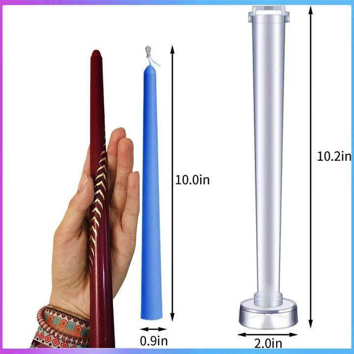 แม่พิมพ์พลาสติก-สำหรับทำเทียน-แม่พิมพ์อะคริลิค-เทียนแฮนด์เมด-แท่งยาวปลายเรียว-2x26-5-cm