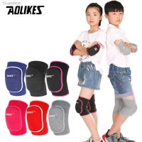 ✲❣✧ AOLIKES 1 Pair Kids Thick Sponge Knee Support Dance Volleyball Tennis Knee Pads Sport Gym Kneepads Children Knee Protection