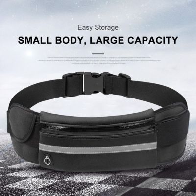 Mini Jogging Waist Bags Lightweight Running Belt Waist Pack Portable Elastic Breathable with Reflective Stripe for Outdoor Sport Running Belt
