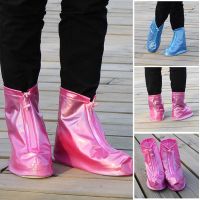 Reusable Waterproof Rain Boots Zipper Shoes Covers Protector Anti slip Overshoes