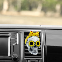 【cw】Car Air Clip Auto Vent Ornaments Decorations Contains Incense Aromatpy Tablets Ghost Head Aromatpy Kit 【hot】