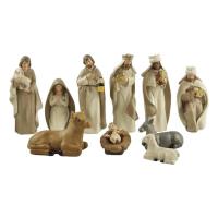 Nativity Scene Ornament 10pcs Universal Traditional Nativity Scene Statue Flexible Christ Birth of Jesus Ornaments Multifunctional Christmas Figures Tabletop Crafts for Desk everyone
