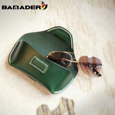 2019 New Japanese Style Leather Glasses Bag Retro Handmade Glasses Set Leather Solid Color Glasses Box Unisex Box
