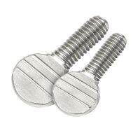 10Pcs M5 M6 304 Stainless Steel Hand Thumb Screw Table Tennis Racquet Screw Wave Plate Screw Press Flat Head Bolts Nails Screws  Fasteners