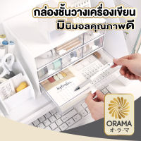 ORAMA CTN40 กล่องลิ้นชักฝาสีใส กล่องจัดระเบียบ กล่องแบ่งช่อง มี3ขนาด 1ช่อง 2ช่อง 3ช่อง แบบตั้งโต้ะ