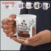 5FANGZHE 350มล. แก้วกาแฟเทย์เลอร์สวิฟท์ เซรามิกส์ ของขวัญสำหรับแฟนๆนักร้อง ถ้วยชาถ้วยชา ความแปลกใหม่ อัลบั้มนักร้องเทย์เลอร์ แก้วเทย์เลอร์