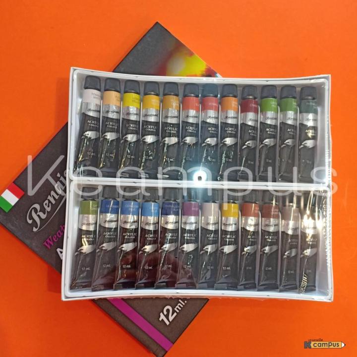 สีอะคริลิค-เรเนซองส์-24-สี-12ml-renaissance-acrylic-colours-set