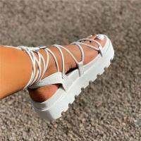 {shoe shop}2021 WomenSandal ผู้หญิงแพลตฟอร์ม Seuwrapup Sandalias De Mujer