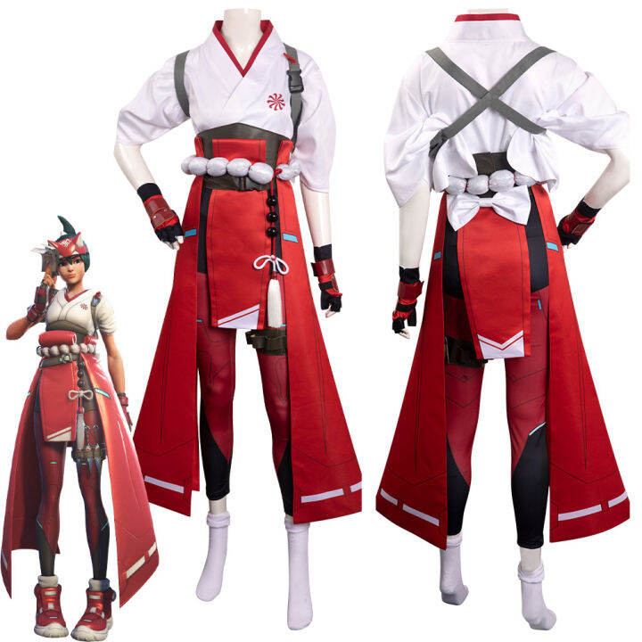 OW Kiriko Cosplay Costume Outfits Halloween Carnival Suit