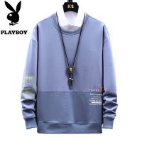 playboy เสื้อกันหนาว แขนยาว คอกลม เนื้อผ้าฝ้าย 100%