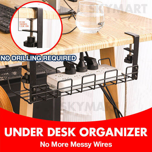 Under Desk Cable Organizer under desk cable management Storage