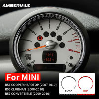 ACarbon ไฟเบอร์สำหรับ Mini Cooper Hardtop R56 Clubman R55 R57อุปกรณ์ตกแต่งภายในรถคอนโซลกลาง S Peedometer ปก StickerM