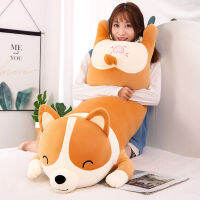 ยักษ์น่ารัก Corgi Dog หมอน Plush ยัดไส้ผ้าฝ้ายสัตว์ของเล่นเด็ก Kawaii Shiba Inu ตุ๊กตาสำหรับของขวัญวันเกิดเด็ก-rangse22