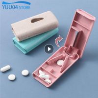 【CW】℗☂  Medicine Pill Cutter Tablet Drug Organizer Divider Household Storage Boxes