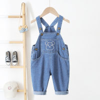 IENENS Baby Cartoon Overalls Kids Wear Boys Clothing Children Girls Dungarees Bottoms Denim Pants Trousers