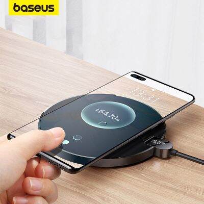 Baseus 15W Wireless Chargers For iPhone 14 12 Samsung LED Display Desktop Wireless Charging Pad For Airpods Fast Charger