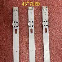 แถบไฟแบ็คไลท์ LED สำหรับ LG 43UJ635V 43UK6300PLB 43UJ651V 43UJ634V 43UJ630V 43UJ561V 43UJ655V LC43490059A ระเบิด LC43490058A 3ชิ้น