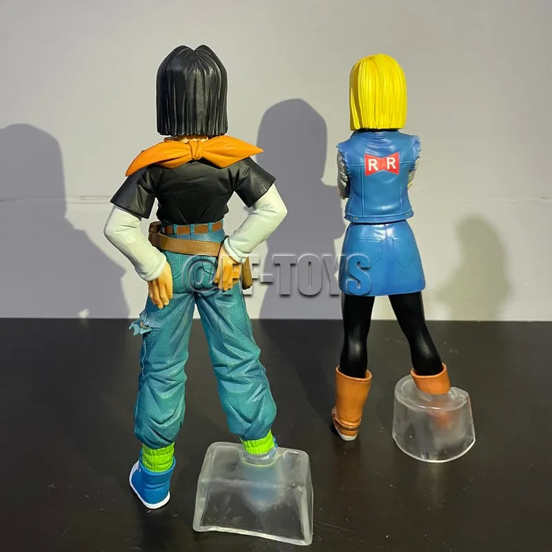 Figuras de acción de Dragon Ball Z para niños, modelo de colección de  juguetes de PVC, regalos de Navidad, Android 17, 18, 24CM