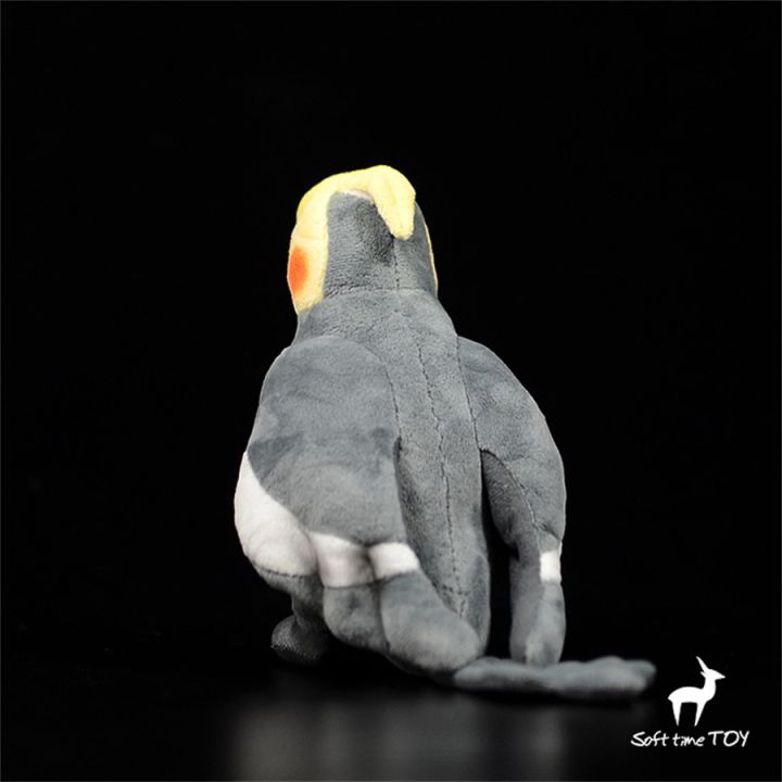 ตุ๊กตานกพลัสเช่บูกีชุดเครื่องมือ-cockatiel-parrot-นกของเล่นตุ๊กตาเหมือนจริงตุ๊กตาสัตว์จำลองของเล่น-kawai