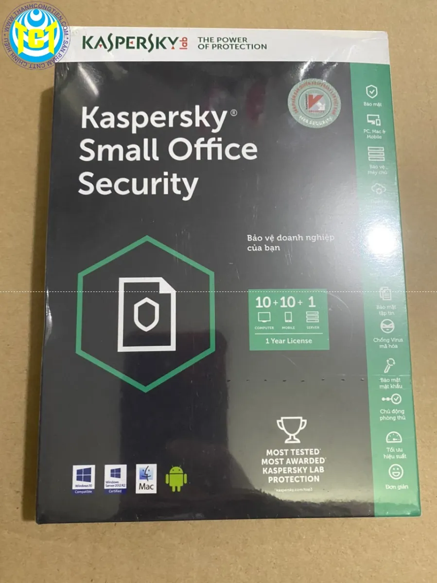 HCM]Kaspersky Small Office Security 01 File Server + 10 PC (1 Năm )Chính  Hãng NTS 