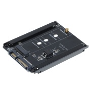 Black Case CY B+M Socket 2 M.2 NGFF SATA SSD to 2.5 SATA Adapter for 2230