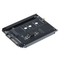 Black Case B+M Socket 2 M.2 NGFF (SATA) SSD to 2.5 SATA Adapter for 2230/2242/2260/2280mm M2 SSD