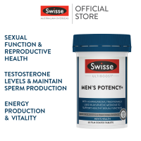 Swisse Ultiboost Mens Potency+ 60 Film Coated Tablets (Ashwagandha, Tribulus, Citrulline &amp; Zinc) [Vegan Mens Vitality] (EXP:03 2025)