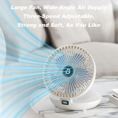 【YF】 1200mAh Desktop Fan Wall-Mounted Portable Table Air Conditioner Type-C Venty Foldable Mini Cooling for Office