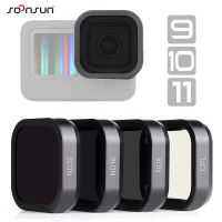 SOONSUN CPL ND8 ND16 ND32 ND Filter Kit For Gopro Hero 11 10 9 Black ND CPL Lens Filter For Go Pro 9 10 11 Lens Accessories