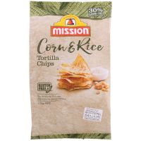 สินค้าเข้าใหม่ ? ตอติญาทอดกรอบ Mission Tortilla Chip 170g.?Corn &amp; Rice