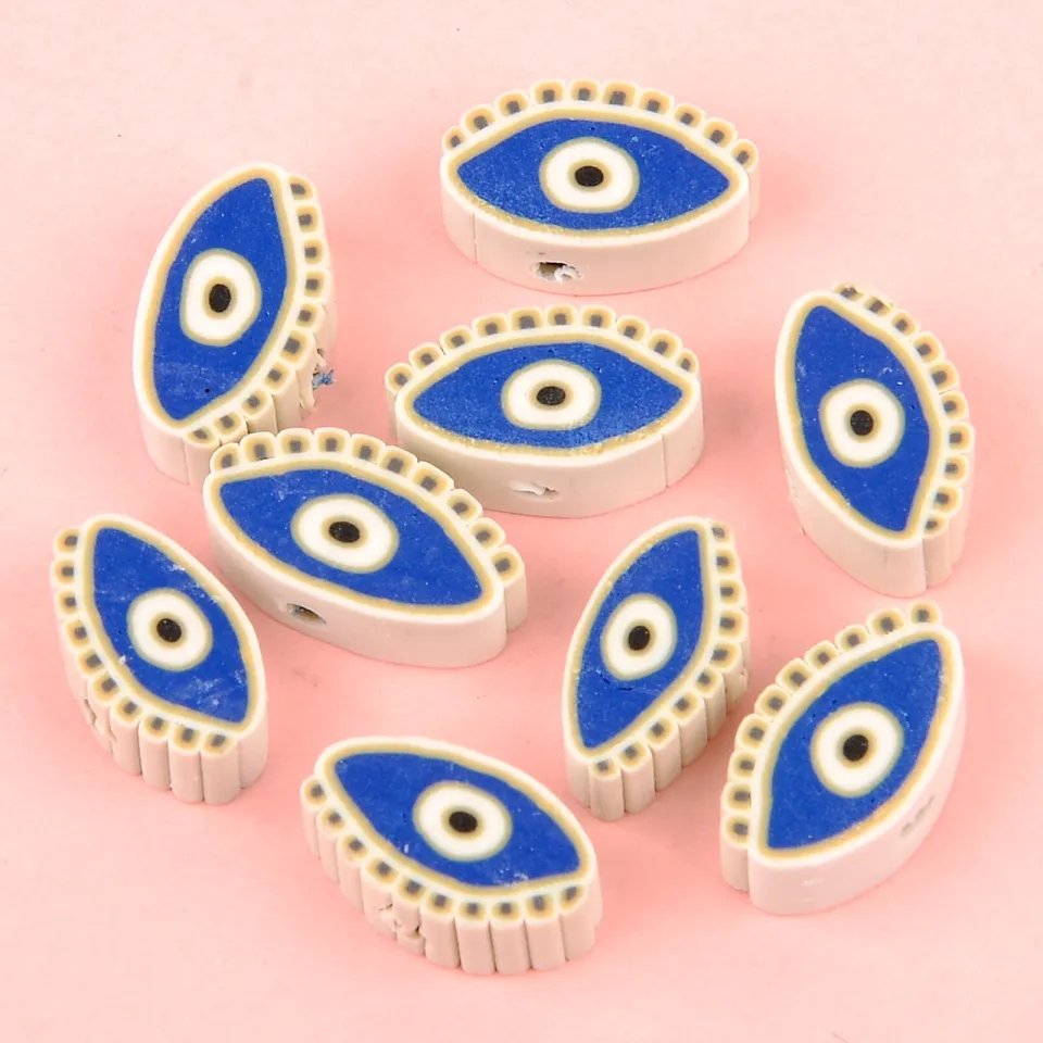 Evil Eye Polymer Clay Beads