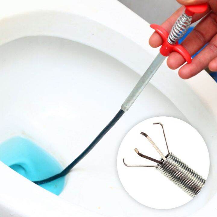 bendable-pipe-cleaner-sink-cleaning-hook-white-black-sewer-hair-stoppers-tool-kitchen-spring-pipe-hair-remover-by-hs2023