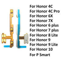 สำหรับHuawei Honor 4C Pro 6X 7X 6 7 Plus 8 9 10 20 Lite 30 30S Proสมาร์ทเปิดปิดปริมาณขึ้นลงด้านข้างปุ่มFlex Cable-hdfssaa