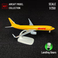 มาตราส่วน1:250โลหะเครื่องบินรุ่นจำลอง,DHL Airlines B737เครื่องบินการบินตกแต่งขนาดเล็กศิลปะคอลเลกชันเด็กของเล่นเด็ก