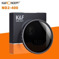 Specialty Electronics แนวคิด K &amp; F ตัวกรอง ND2-400 ND 37/40.5/43/46/49/52/55/62/67/72/77มม. ตัวกรองเลนส์กล้องถ่ายรูปปรับความหนาแน่นเป็นกลาง