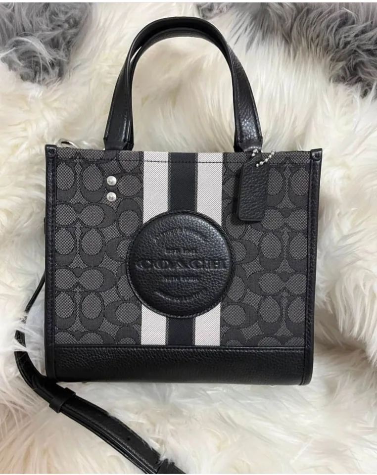COACH®  Dempsey Tote 22 In Signature Jacquard With Coach Patch