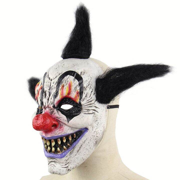 funny-joker-black-hair-clown-cosplay-mask-halloween-rubber-helmet-carnival-party-costume-masks-adult