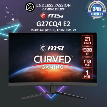 MSI G271, 27 Gaming Monitor, 1920 x 1080 (FHD), IPS, 1ms, 144Hz, FreeSync,  HDMI, Displayport, Tilt