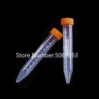 ；【‘； 100 Pieces/Pack 10Ml -Shape Plastic Centrifuge Tube Laboratory Test Tube Centrifugal