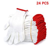 Cotton Gloves Knitted Safety Elastic for Construction and Maintenance Vehicles