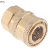 ERDU 1ชิ้น1/4 "หญิง NPT ทองเหลืองเครื่องมือ Coupler เชื่อมต่ออย่างรวดเร็วสำหรับเครื่องซักผ้าความดัน