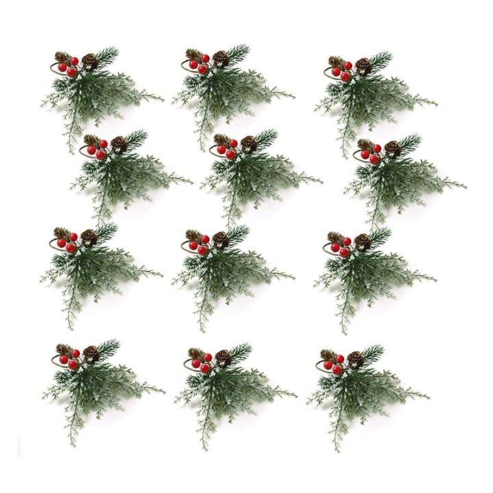 christmas-napkin-rings-set-of-12-napkin-holder-rings-with-artificial-pine-cones-branche-red-berry-decor