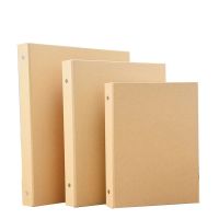 Creative DIY Retro A4Kraft Paper Photo Album Loose-leaf Page A5 Black White Kraft Cardboard Custom B5 Wedding Memorial Book Gift  Photo Albums