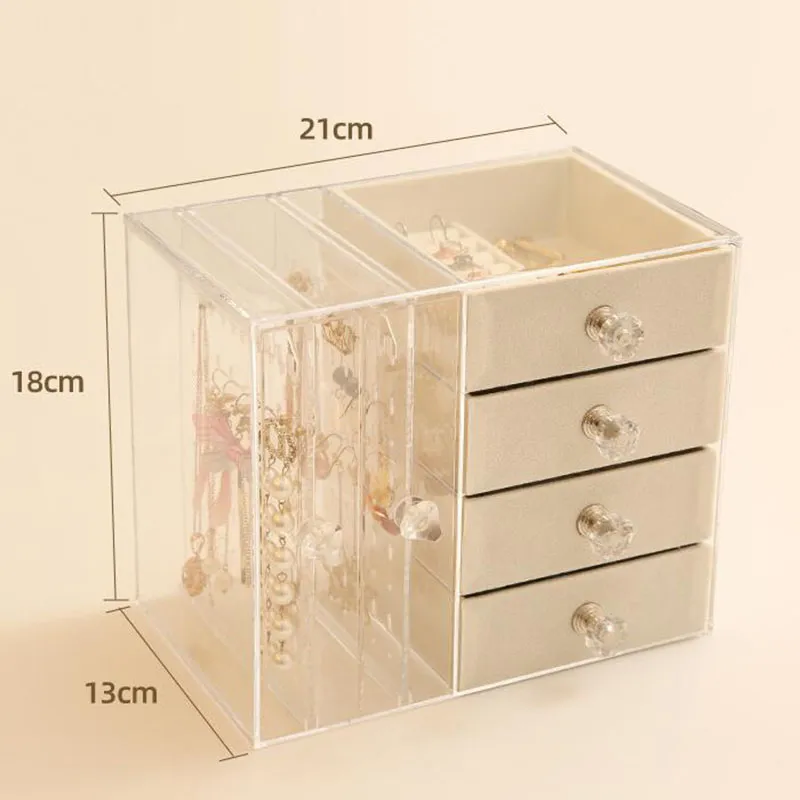 Jewelry Storage Box Earrings Display Stand Organizer Necklace Jewelry –