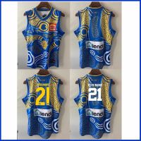 2021 WEST COAST EAGLES HOME GUERNSEY 2021/2022 West Coasts Eagles Guernsey INDIGENOUS RUGBY JERSEY ขนาด S--3XL