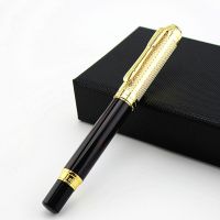 DIKA WEN 821 metal Fountain Pen with Golden Clip Iridium Fine Nib 0.5mm Fashion Writing Ink Pen for Office Gift Business  Pens