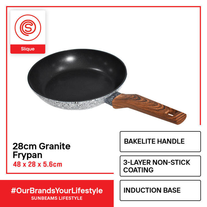 SLIQUE Premium 20/22/24/26/28cm Aluminum NonStick Coating Fry Pan