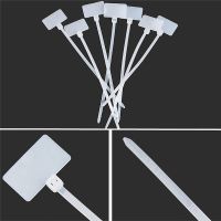 2.5x100mm 100pcs zip ties Write On Ethernet RJ45 RJ12 Wire Power Cable Label Mark Tags nylon cable ties