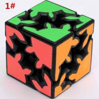 New Gear Shift 2x2 Black Magic cube Gear 3x3 V1 Gear 3x3 V2 White With Sticker