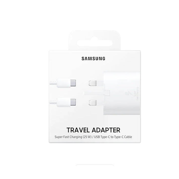 samsung-ดั้งเดิม25w-adaptor-traveling-5a-ชาร์จเร็วสุดๆชนิด-c-pd-3-0ที่ชาร์จความเร็วสูง-usb-c-ปลั๊กสหราชอาณาจักรแบบอะแดปเตอร์สำหรับ-samsung-samsung-galaxy-s23-s22-s20-s20พิเศษ-note-20-note10-5a-ชุดชาร์